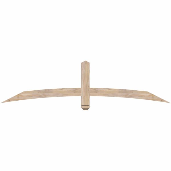 Ekena Millwork Bellingham Smooth Timber Gable Bracket, Douglas Fir, 72"W x 18"H x 3 1/2"D x 3 1/2"F, 6/12 Pitch GBW072X18X0404BEL00SDF - main